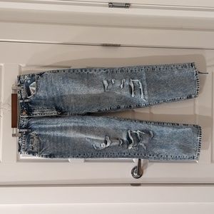 Vervet Distressed Denim Jeans size 31. Super High-rise straight.